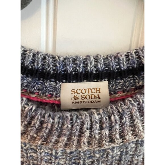 Scotch & Soda Gradient Multicolor Knit Sweater Cotton Blend Mens Sz XXL - Picture 5 of 7